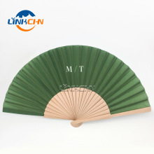 Customized design personalized wooden silk folding hand fan